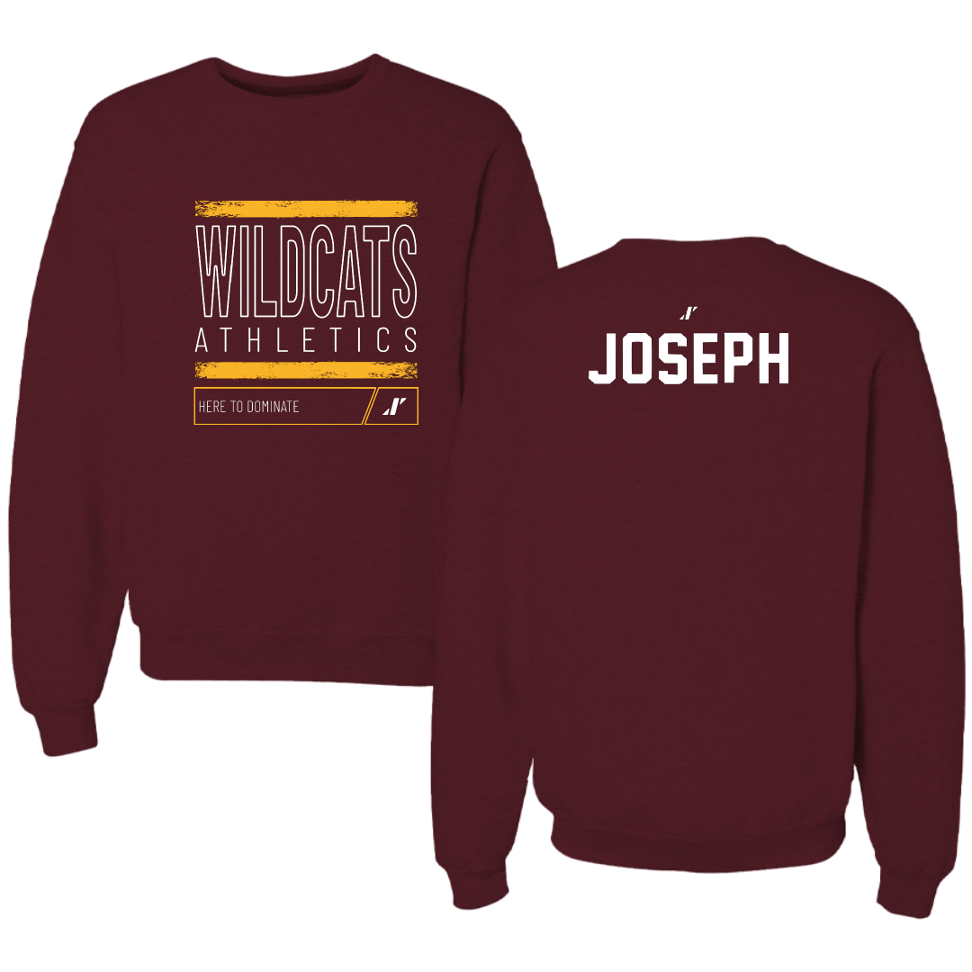 Bethune-Cookman University TF and XC Maroon Dominate Crewneck - Julian Joseph