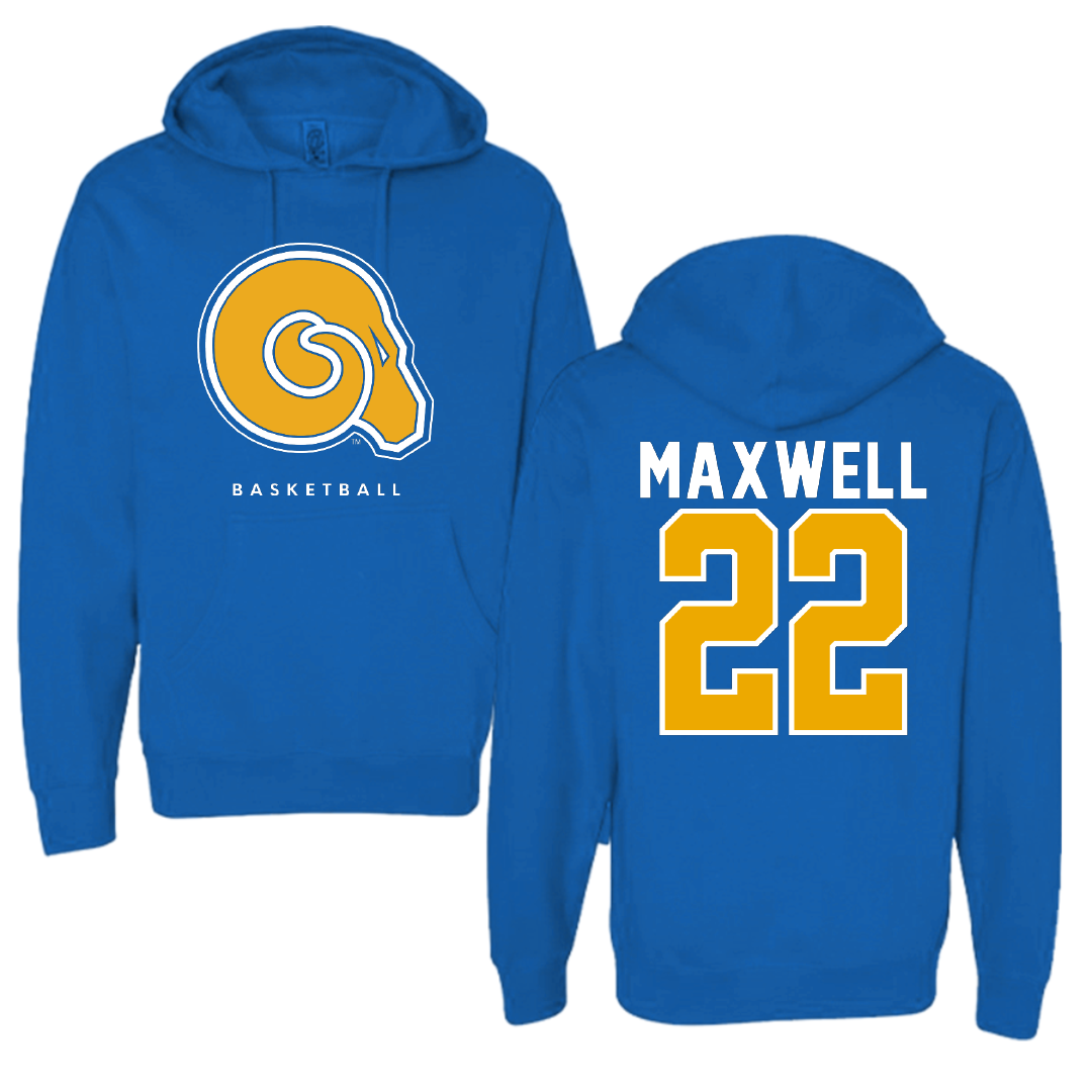 Albany State University Basketball Blue Hoodie - #22 Greg Maxwell