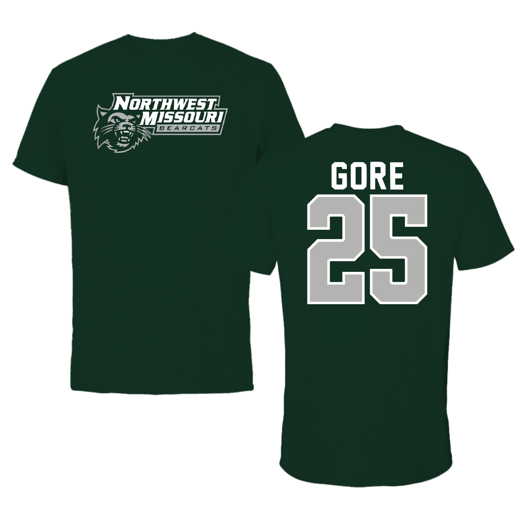 Northwest Missouri State University Softball Forest Green Performance Tee - #25 Erika Gore