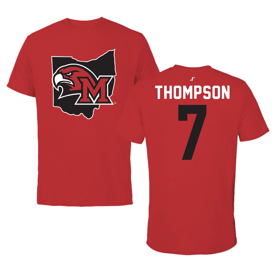 Miami University (Ohio) Soccer Red State Performance Tee - #7 Sydney Thompson