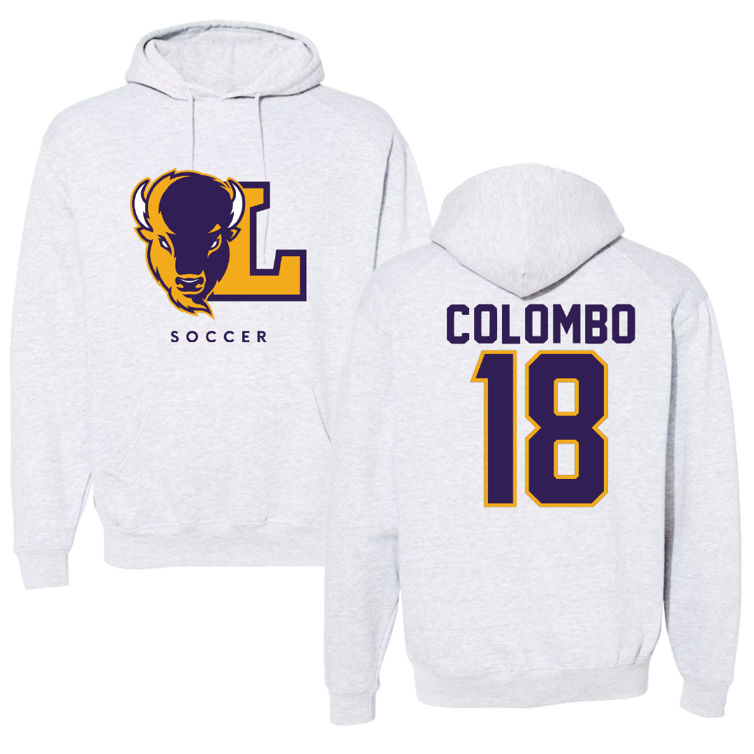 Lipscomb University Soccer Gray Hoodie - #18 Matteo Colombo