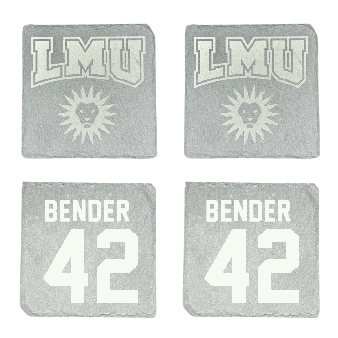 Loyola Marymount University Baseball Stone Coaster (4 Pack)  - #42 Zach Bender