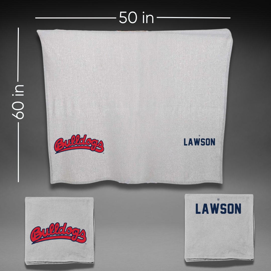 Fresno State University TF and XC Gray Blanket - Maria Lawson