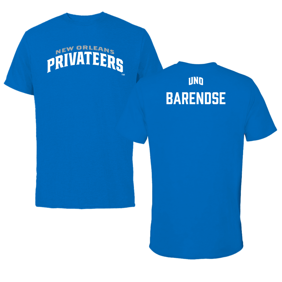 University of New Orleans Tennis Blue Jersey Tee - Laurie Barendse