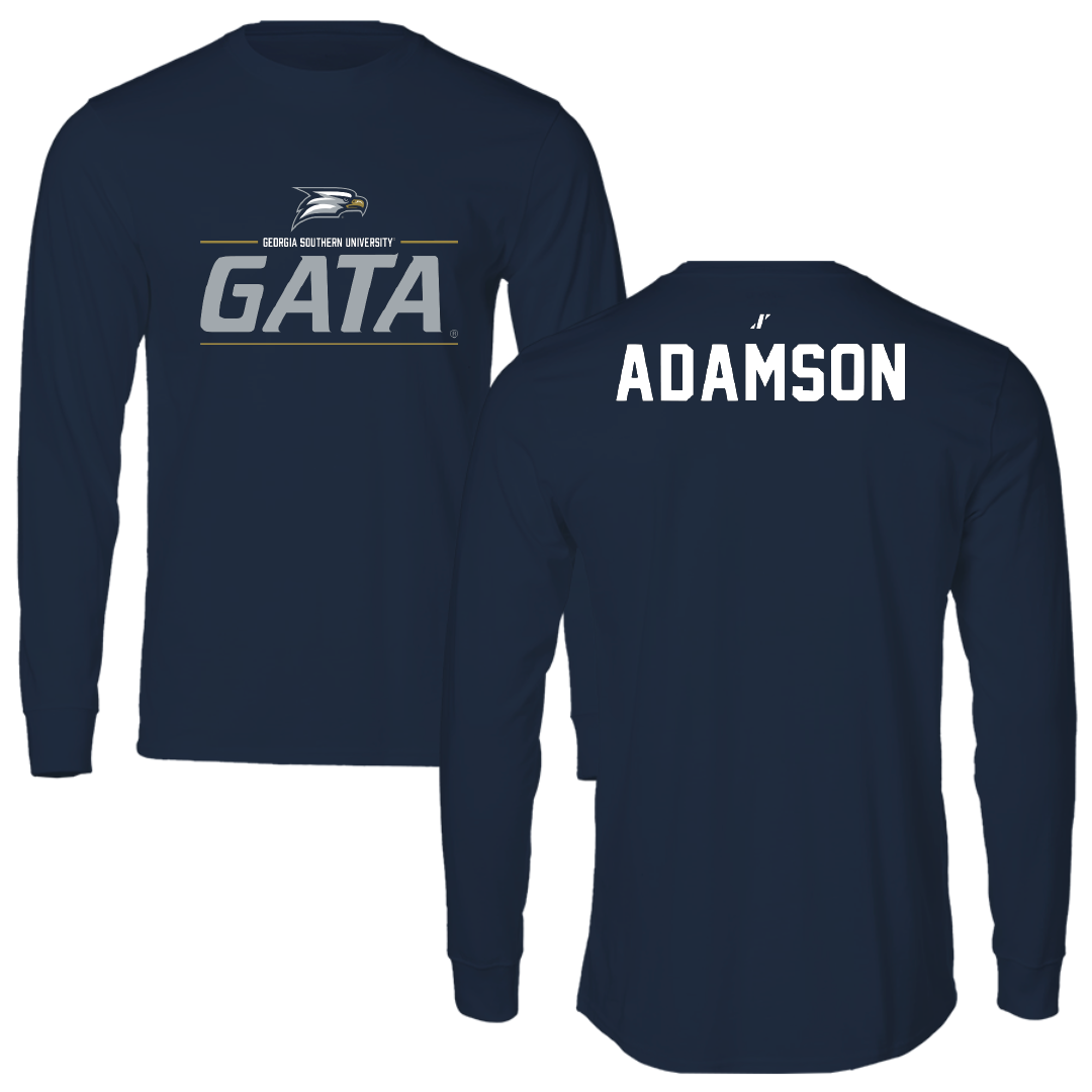 Georgia Southern University Golf Navy General Performance Long Sleeve - Pierce Adamson