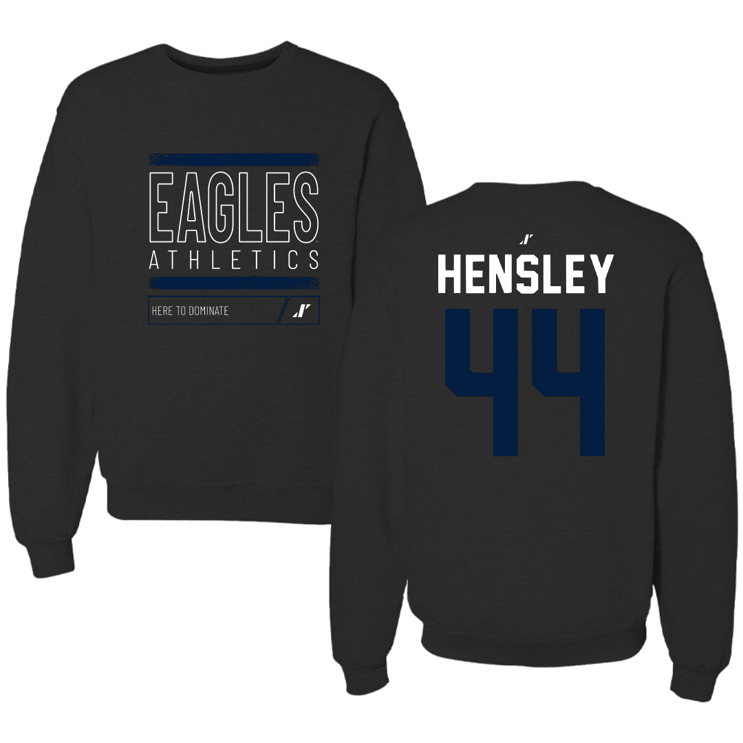 Georgia Southern University Baseball Black Dominate Crewneck - #44 Connor Hensley