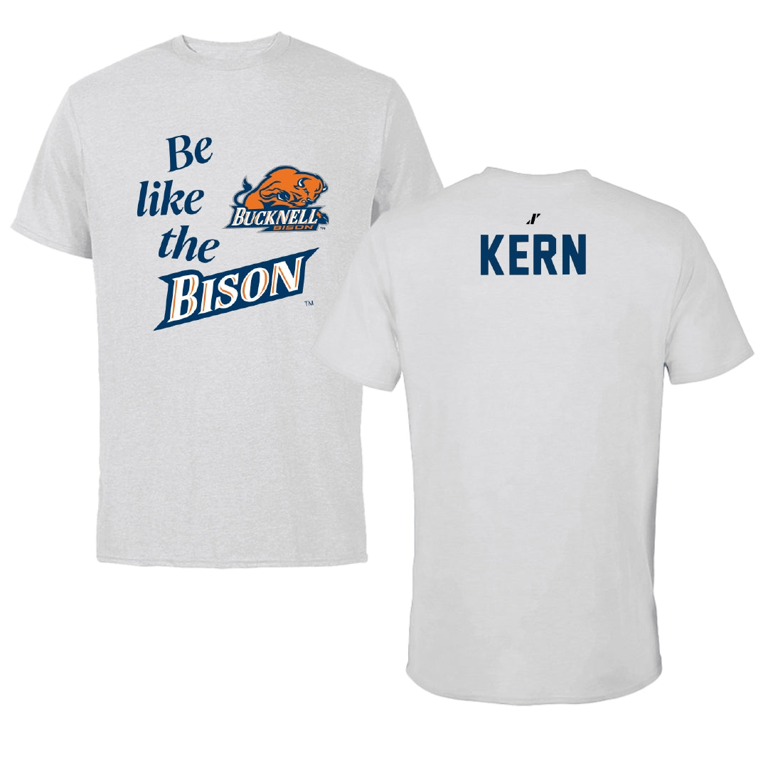 Bucknell University TF and XC Light Gray Be Like Us Performance Tee - Grant Kern
