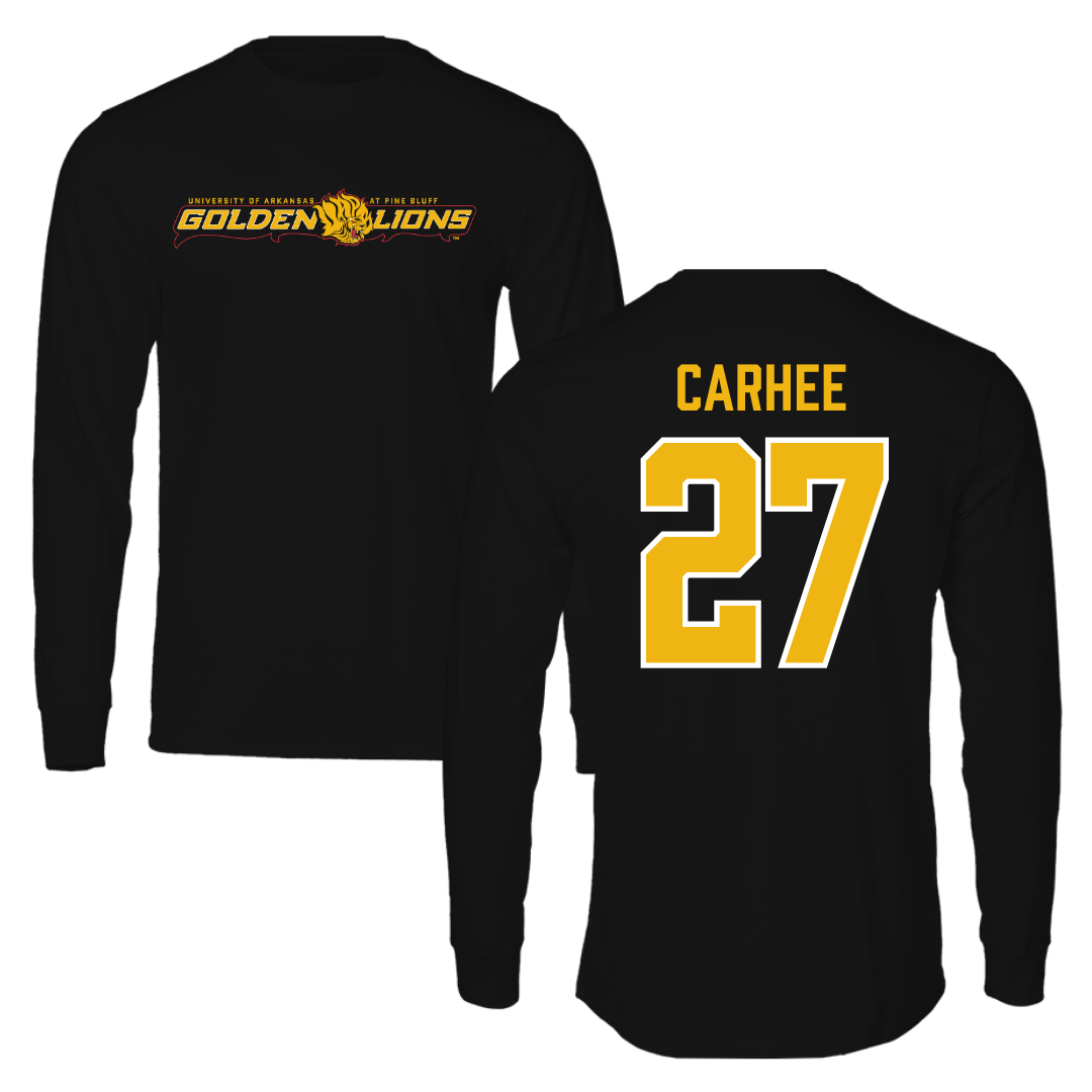 University of Arkansas-Pine Bluff Softball Black Performance Long Sleeve - #27 Jada Carhee