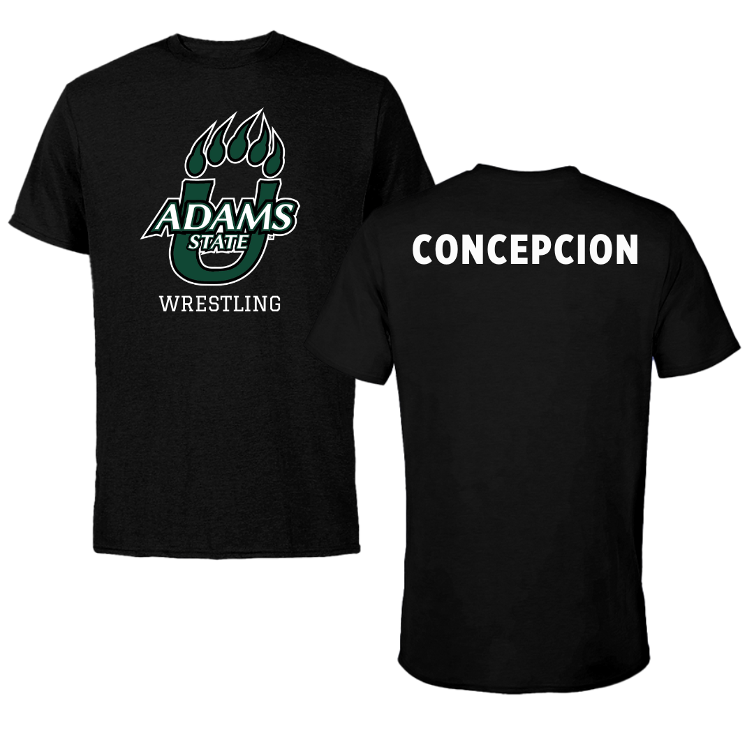 Adams State University Wrestling Black State Tee - Adam Concepcion