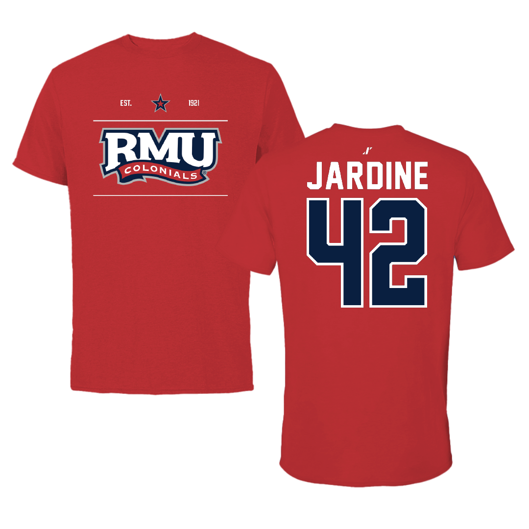 Robert Morris University Softball Red General Performance Tee - #42 Katlyn Jardine