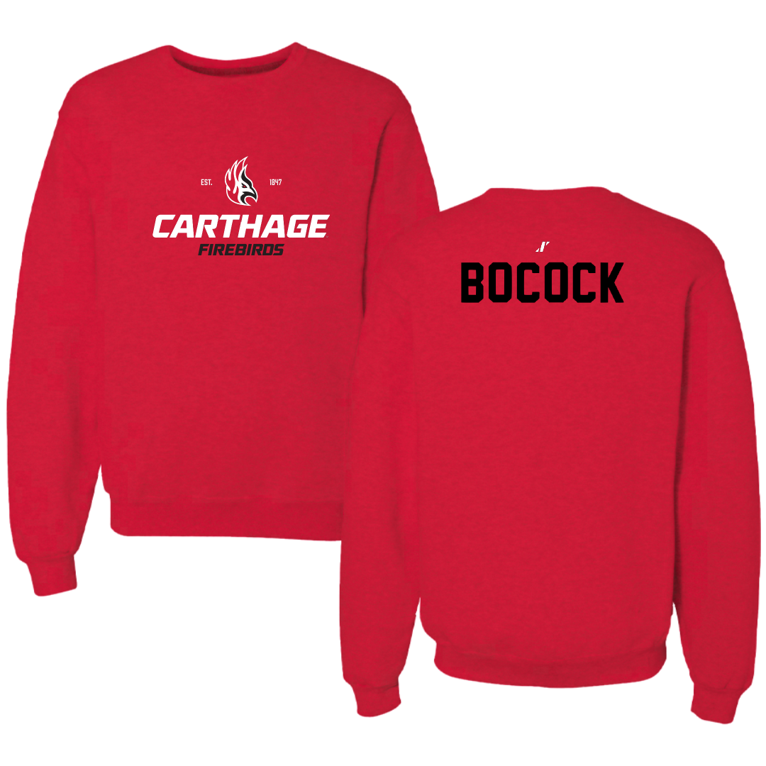 Carthage College Golf Red General Crewneck - Samantha Bocock