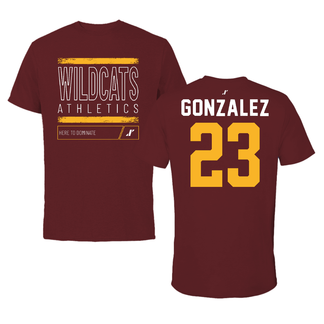 Bethune-Cookman University Softball Maroon Dominate Tee - #23 Aysiah Gonzalez