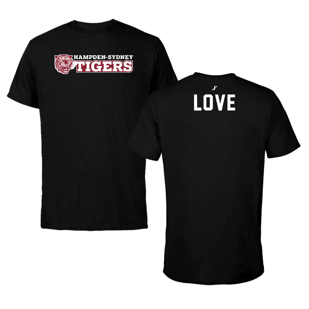 Hampden-Sydney College Baseball Black Performance Tee - Nathan Love