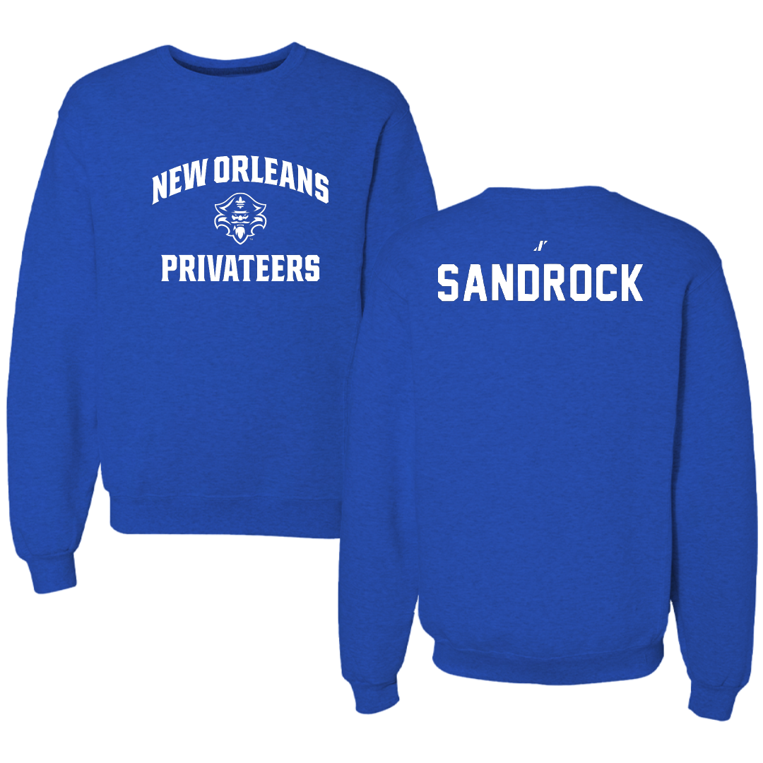 University of New Orleans TF and XC Blue General Crewneck - Gary Sandrock
