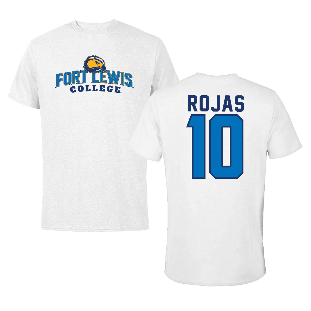 Fort Lewis College Soccer White Performance Tee - #10 Julián Rojas