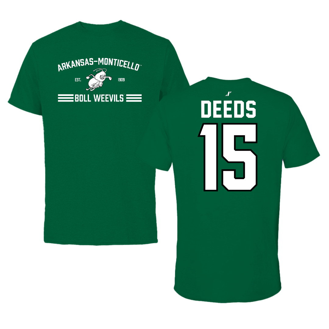 University of Arkansas-Monticello Softball Green General Performance Tee - #15 Carleigh Deeds