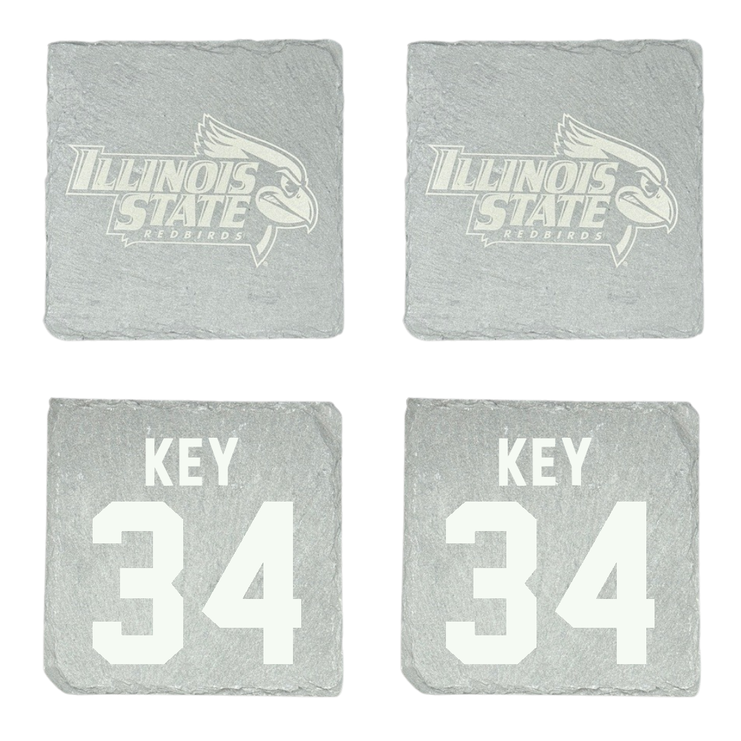 Illinois State University Soccer Stone Coaster (4 Pack)  - #34 Danica Key