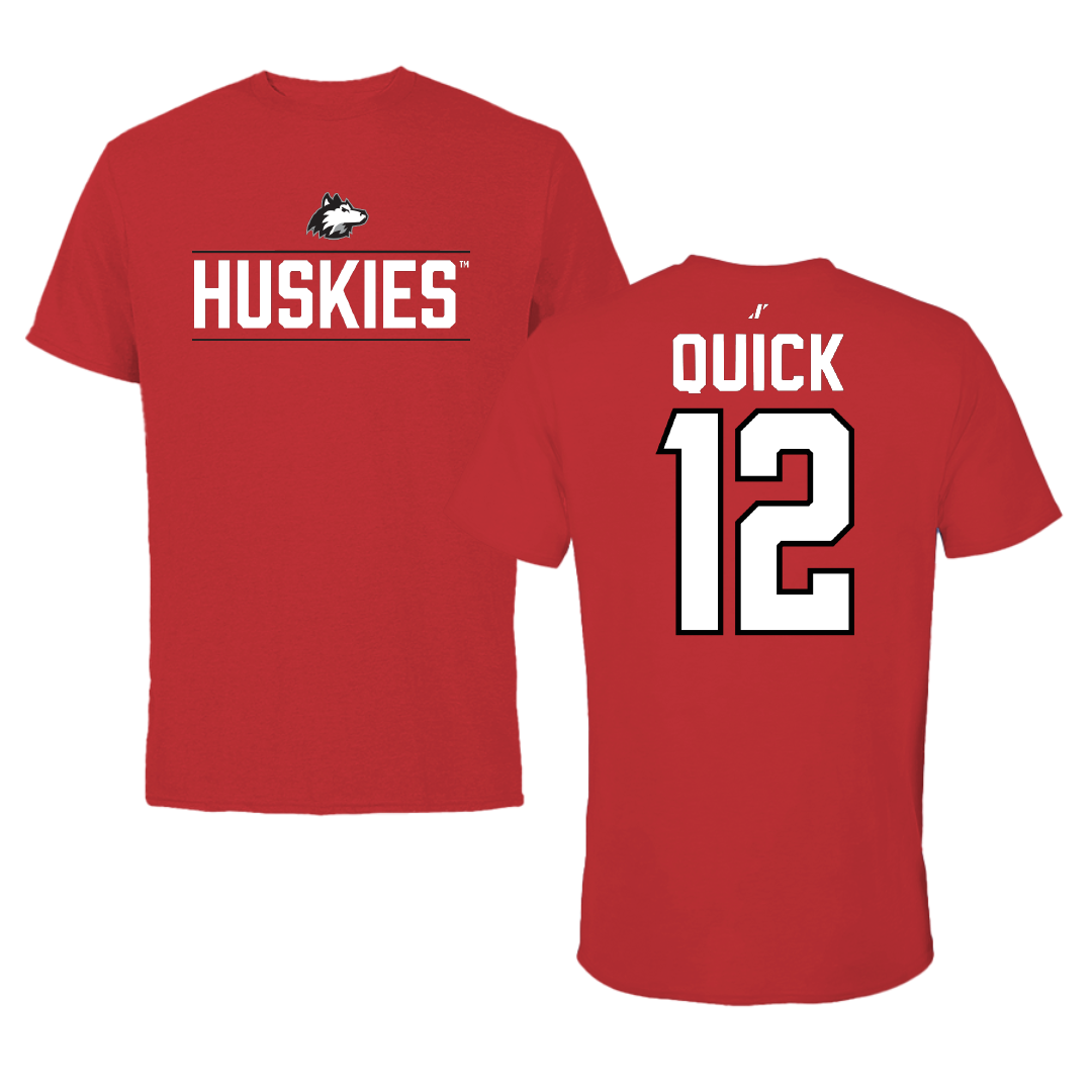Northern Illinois University Softball Red General Performance Tee - #12 Kacie Quick