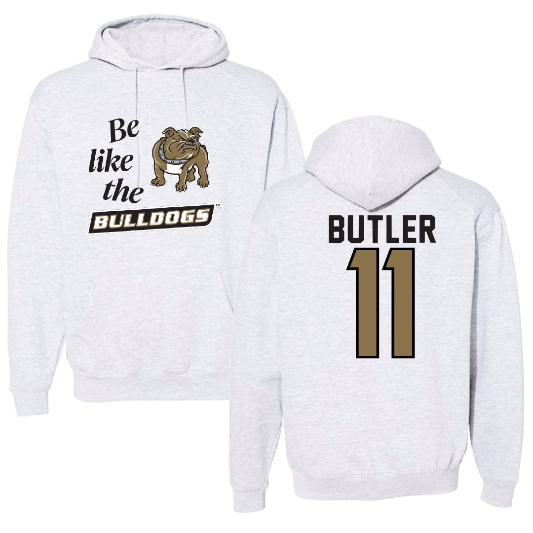 Bryant University Football Light Gray Be Like Us Hoodie - #11 TJ Butler