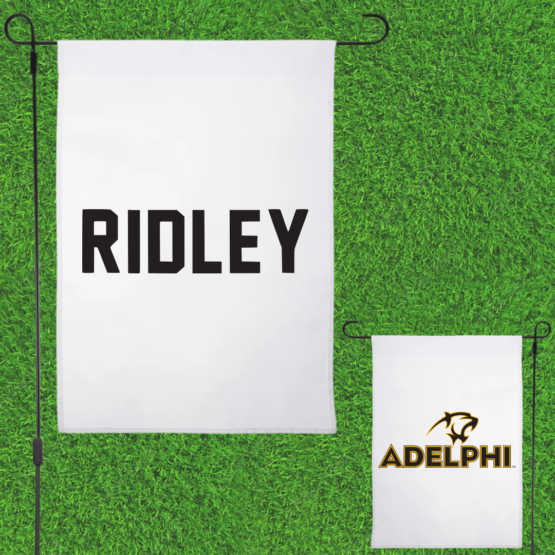 Adelphi University TF and XC White Garden Flag - Bryce Ridley