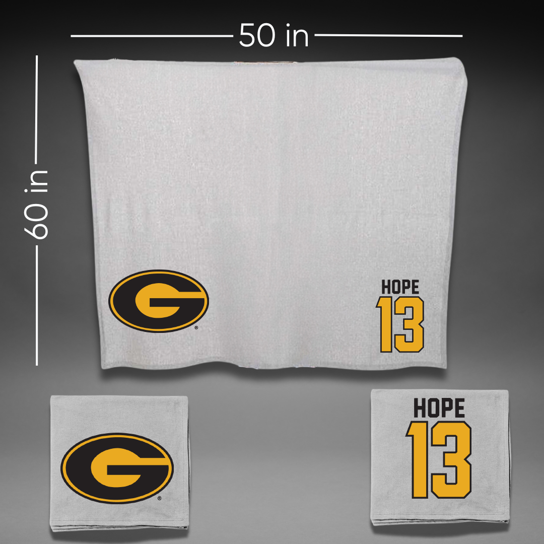 Grambling State University Softball Gray Blanket - #13 Lexi Hope