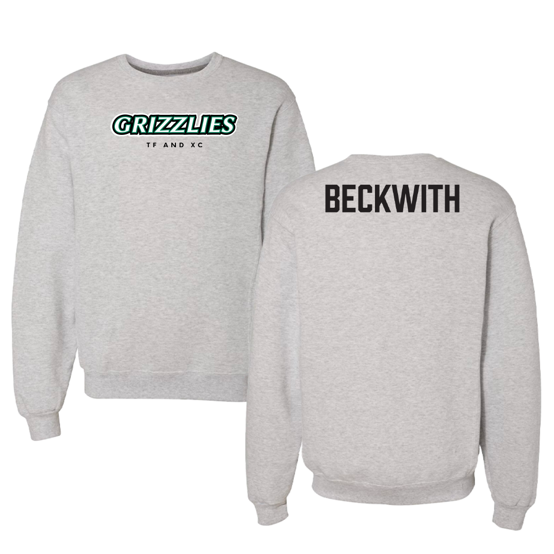 Adams State University TF and XC Gray Grizzlies Crewneck - Jake Beckwith