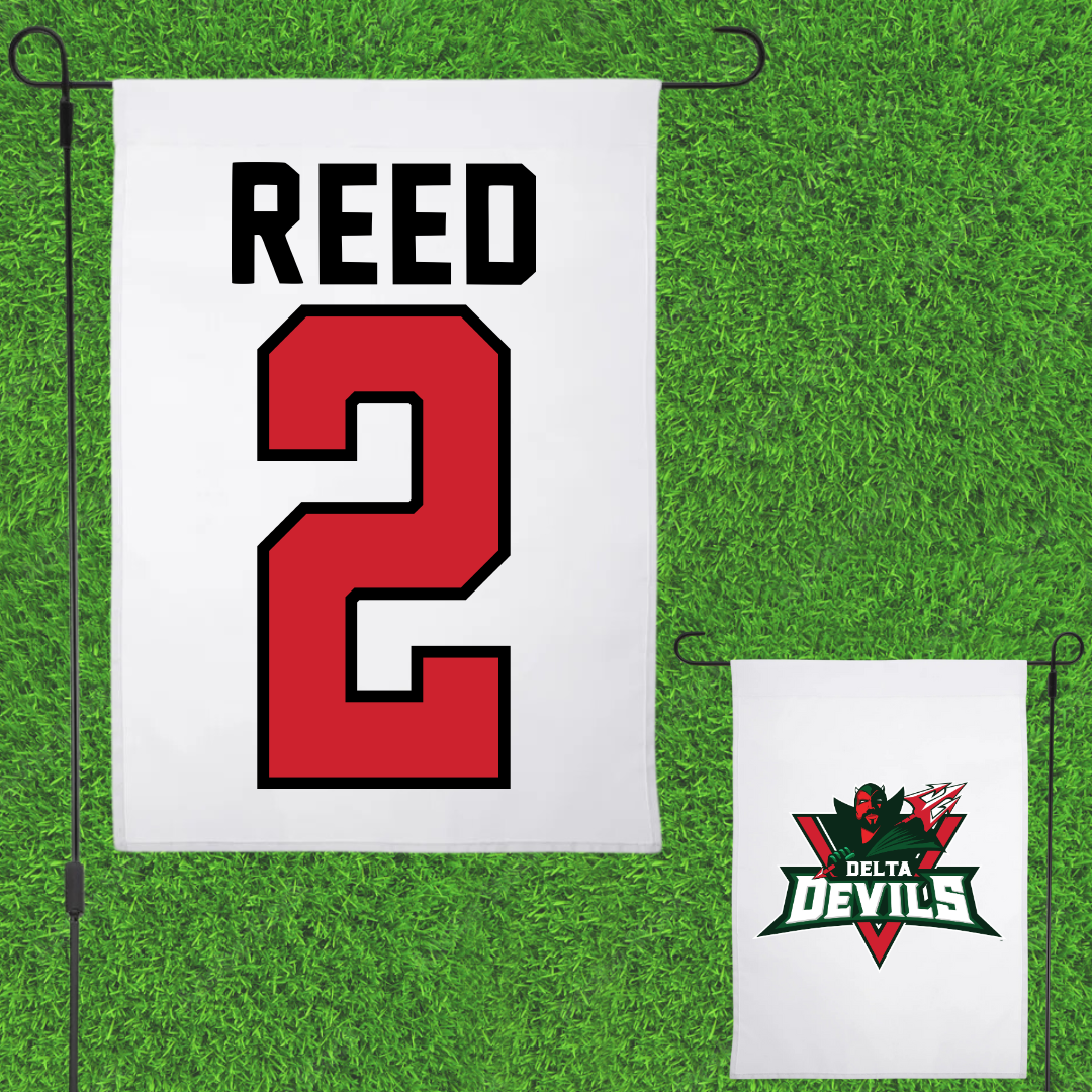 Mississippi Valley State University Basketball White Garden Flag - #2 Jaylia Reed