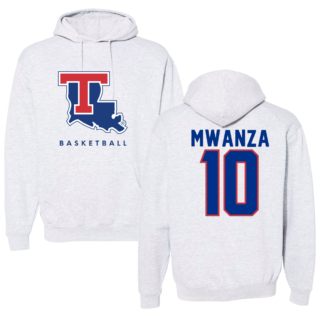 Louisiana Tech University Basketball Gray Hoodie - #10 Melissa Mwanza