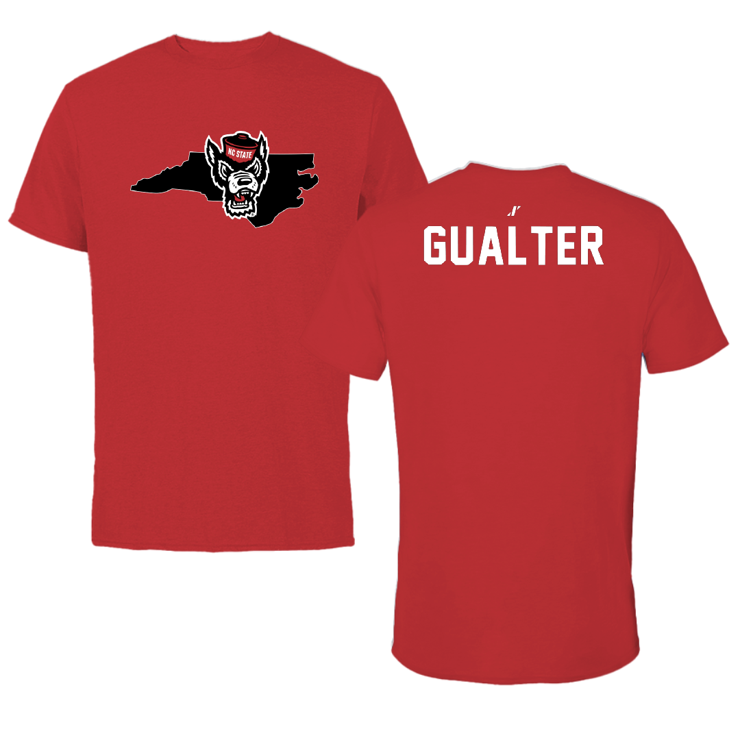 North Carolina State University TF and XC Red State Tee - Toby Gualter
