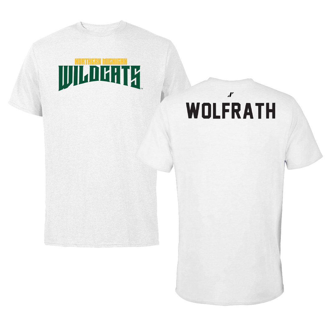 Northern Michigan University TF and XC White Classic Tee - Ellyse Wolfrath