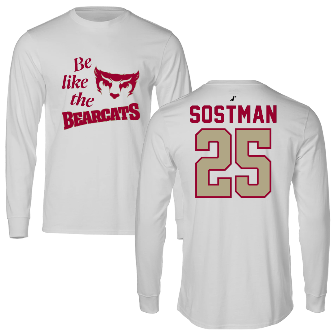 Willamette University Baseball Light Gray Be Like Us Performance Long Sleeve - #25 Trevor Sostman
