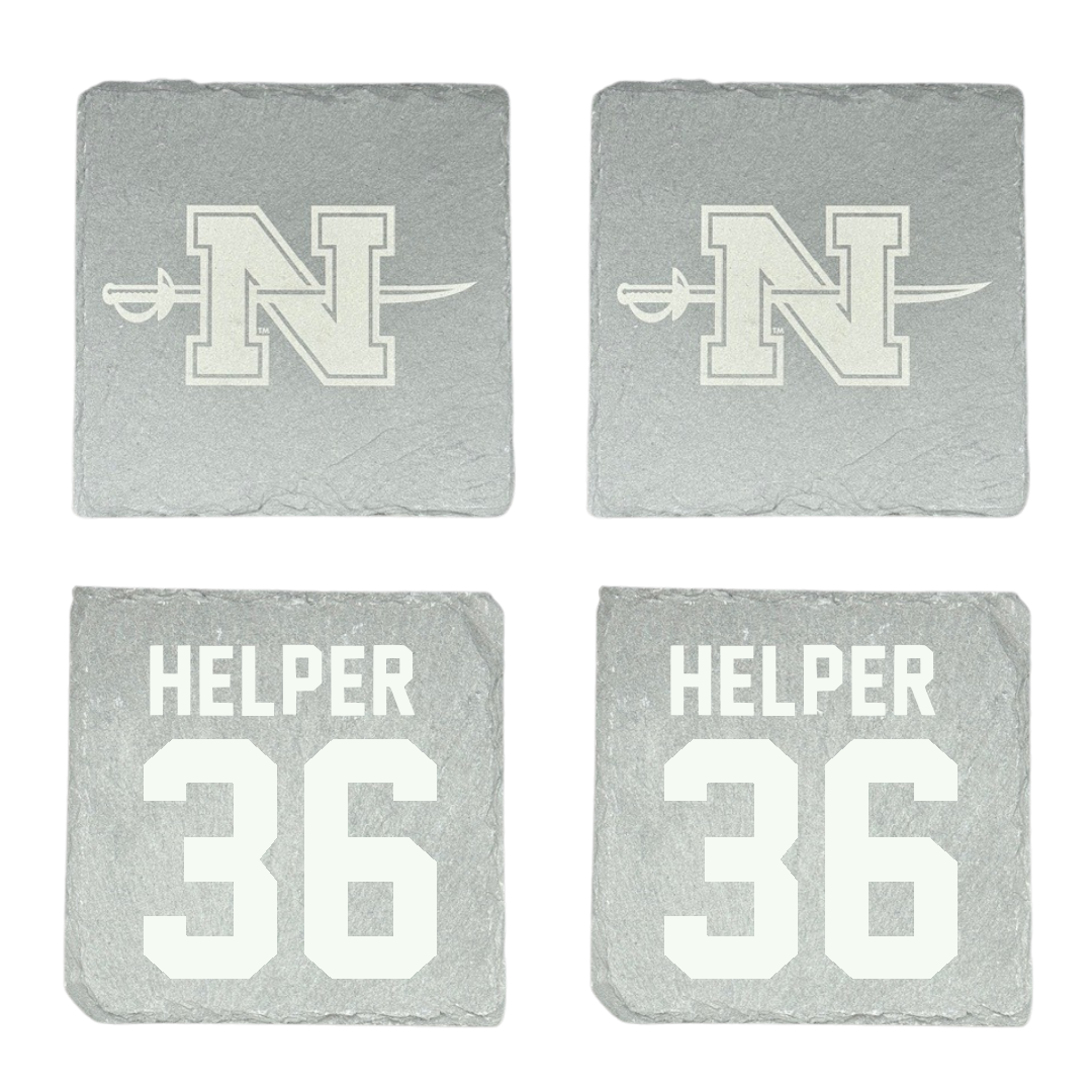 Nicholls State University Football Stone Coaster (4 Pack)  - #36 Justin Helper