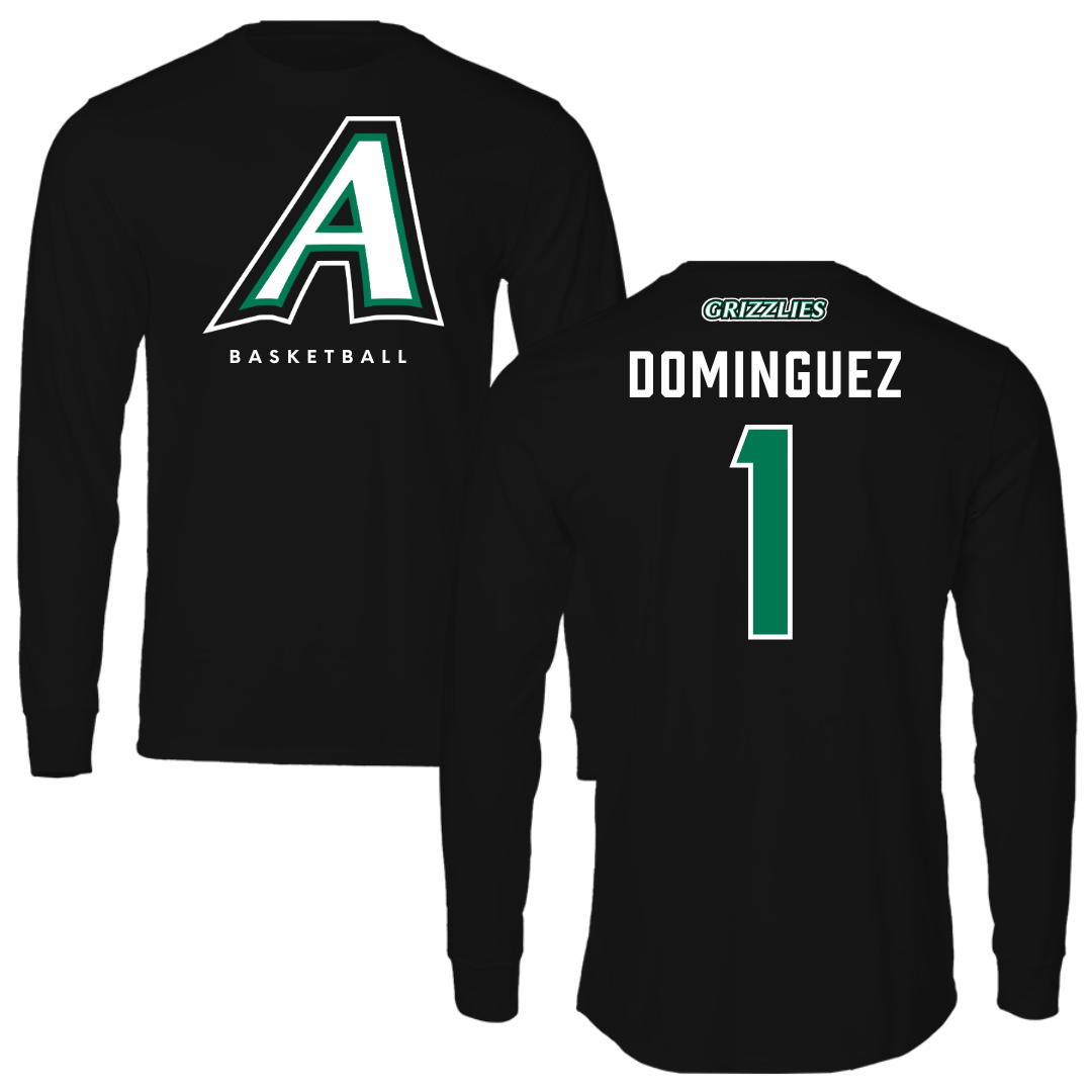 Adams State University Basketball Black Block Long Sleeve - #1 Harmanie Dominguez