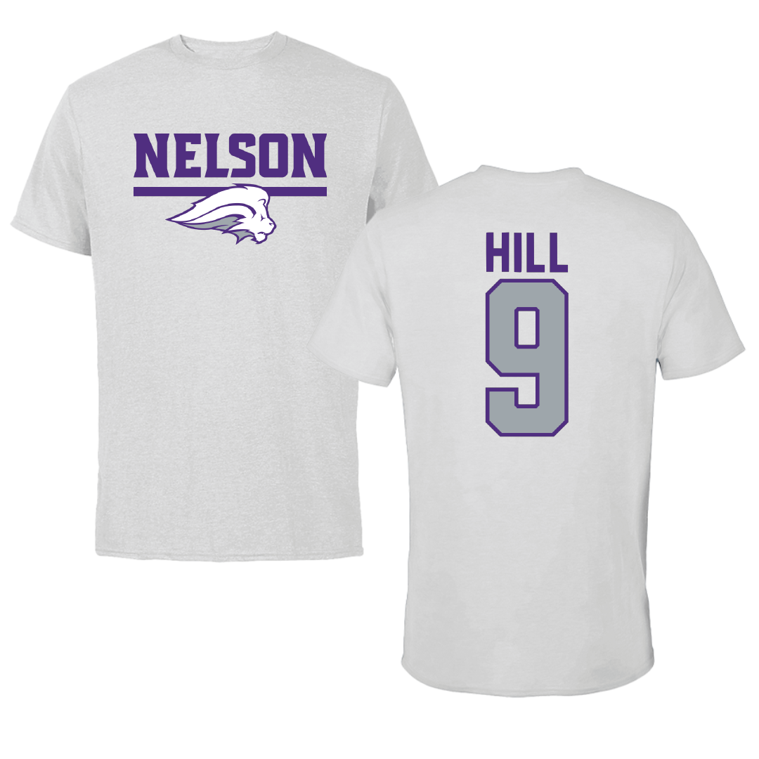 Nelson University Volleyball Light Gray Performance Tee - #9 Ashlyn Hill