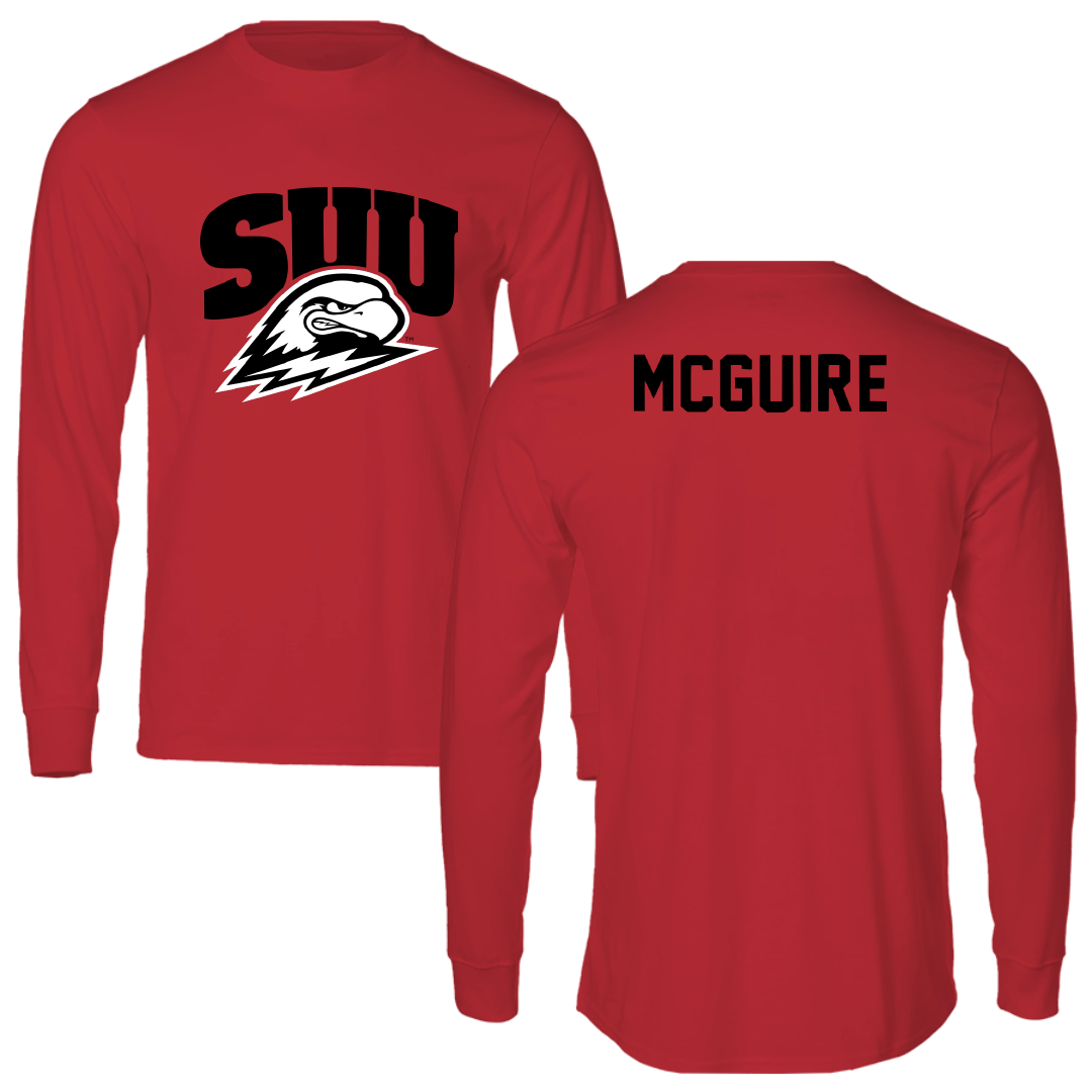 Southern Utah University Gymnastics Red Performance Long Sleeve - Kendall McGuire