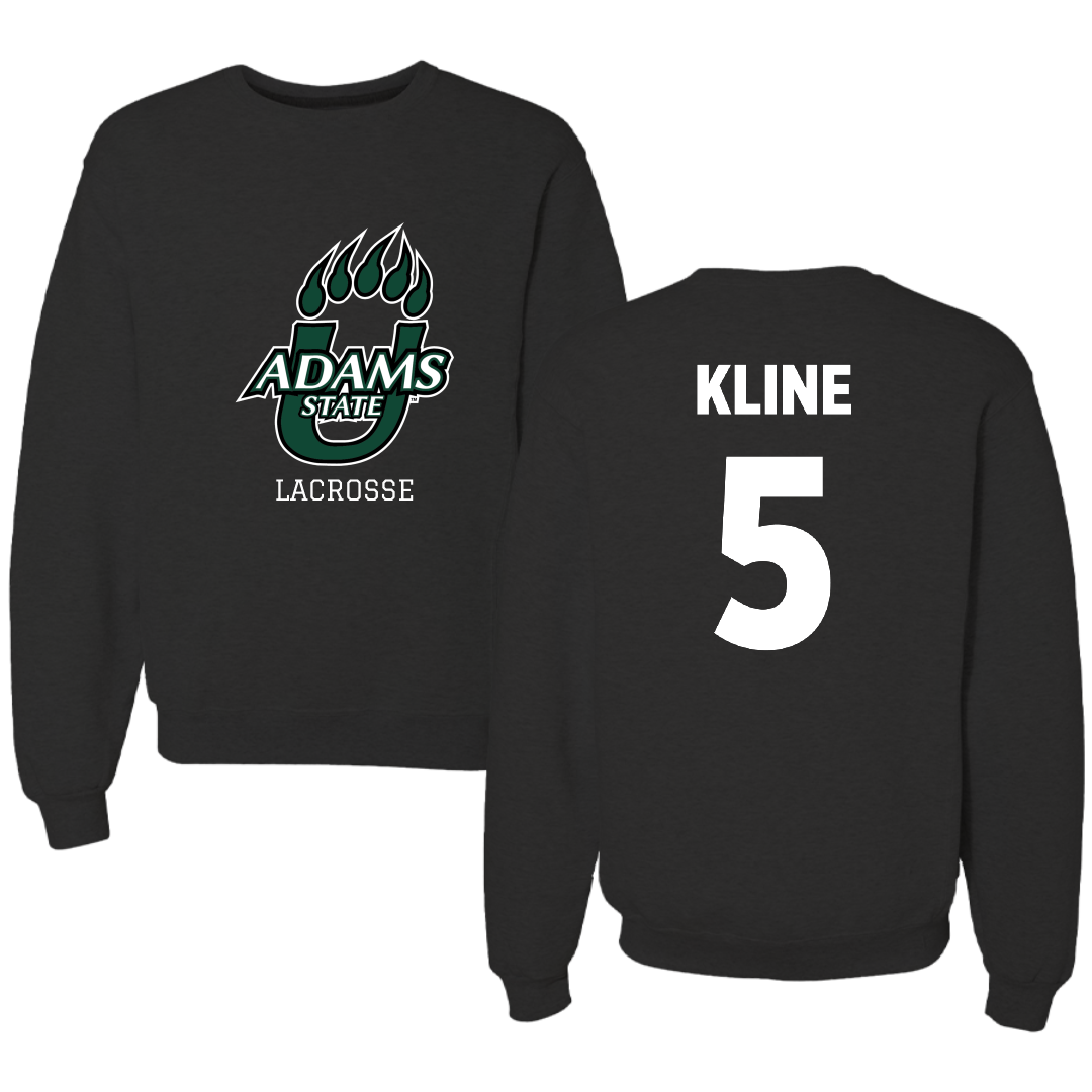 Adams State University Lacrosse Black State Crewneck - #5 Samuel Kline