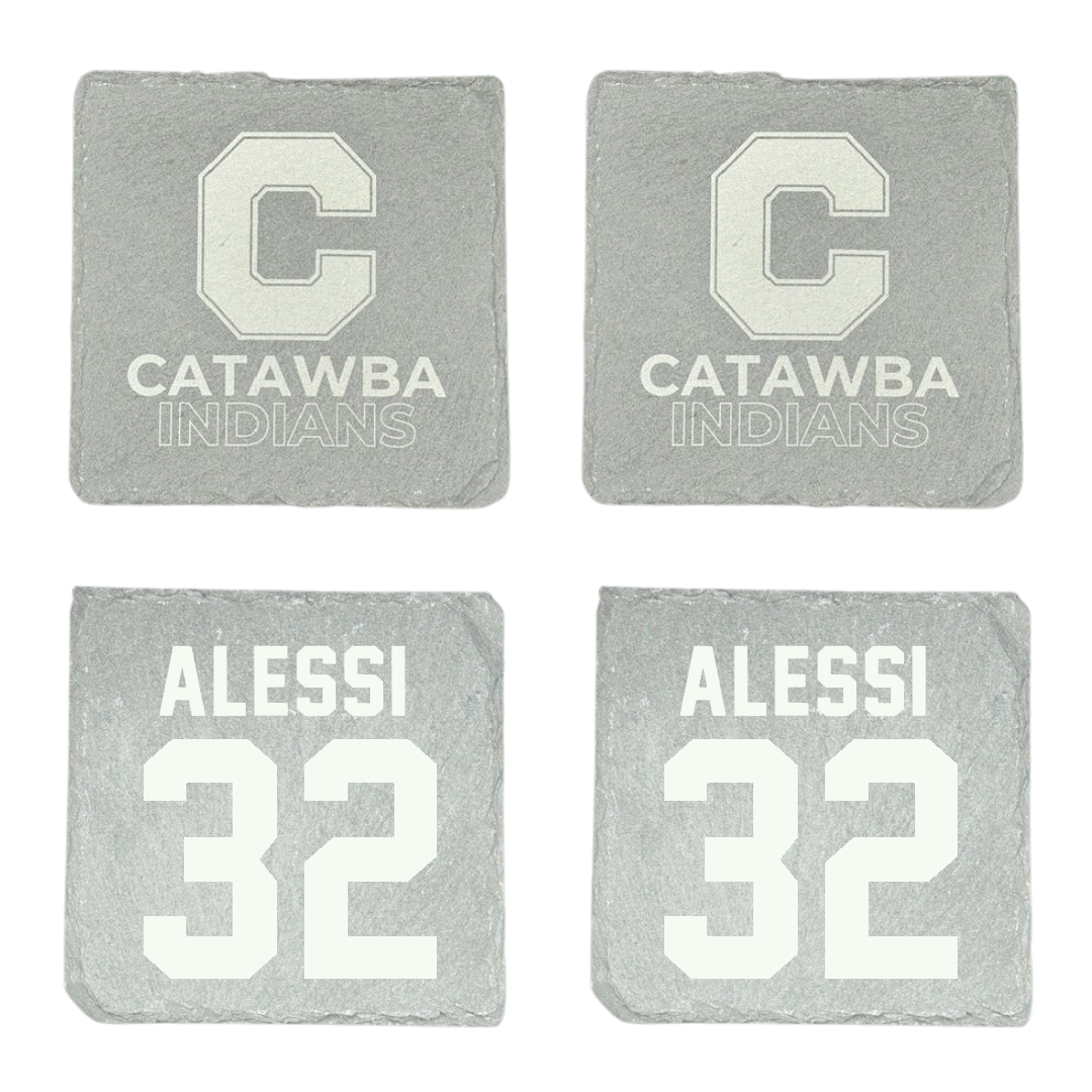 Catawba College Baseball Stone Coaster (4 Pack)  - #32 Sam Alessi