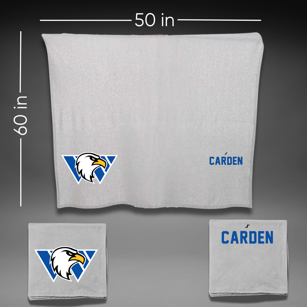 Williams Baptist University TF and XC Gray Blanket - Cody Carden