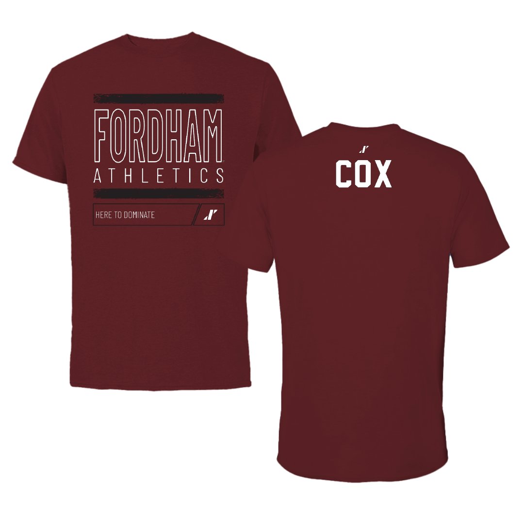 Fordham University Cheer Maroon Dominate Tee - Kate Cox