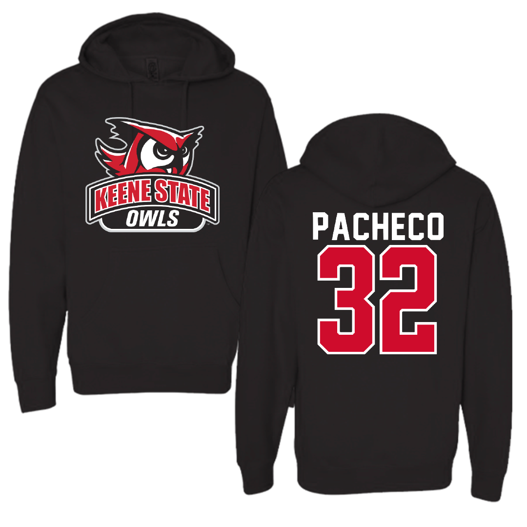 Keene State College Lacrosse Black Hoodie - #32 Matt Pacheco