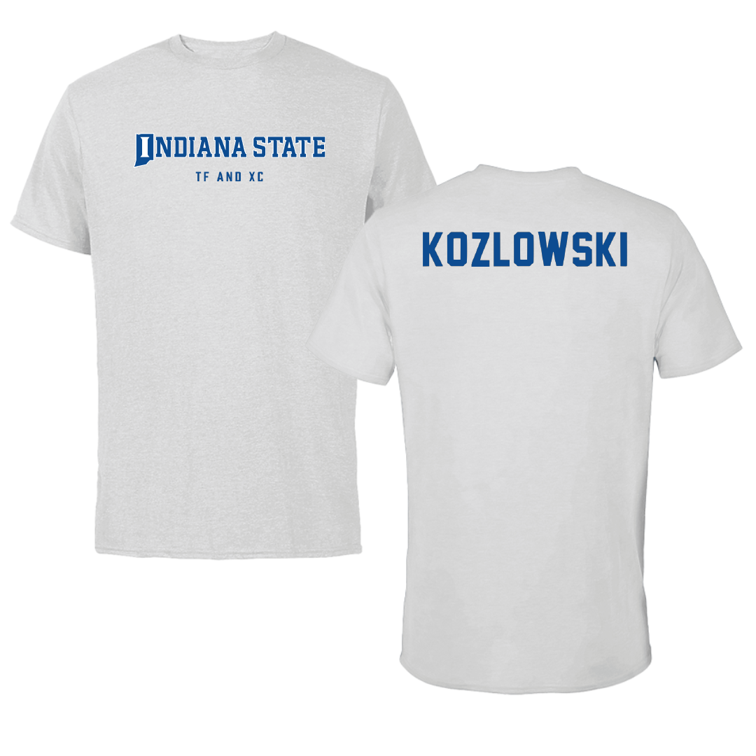 Indiana State University TF and XC Light Gray Performance Tee - William Kozlowski