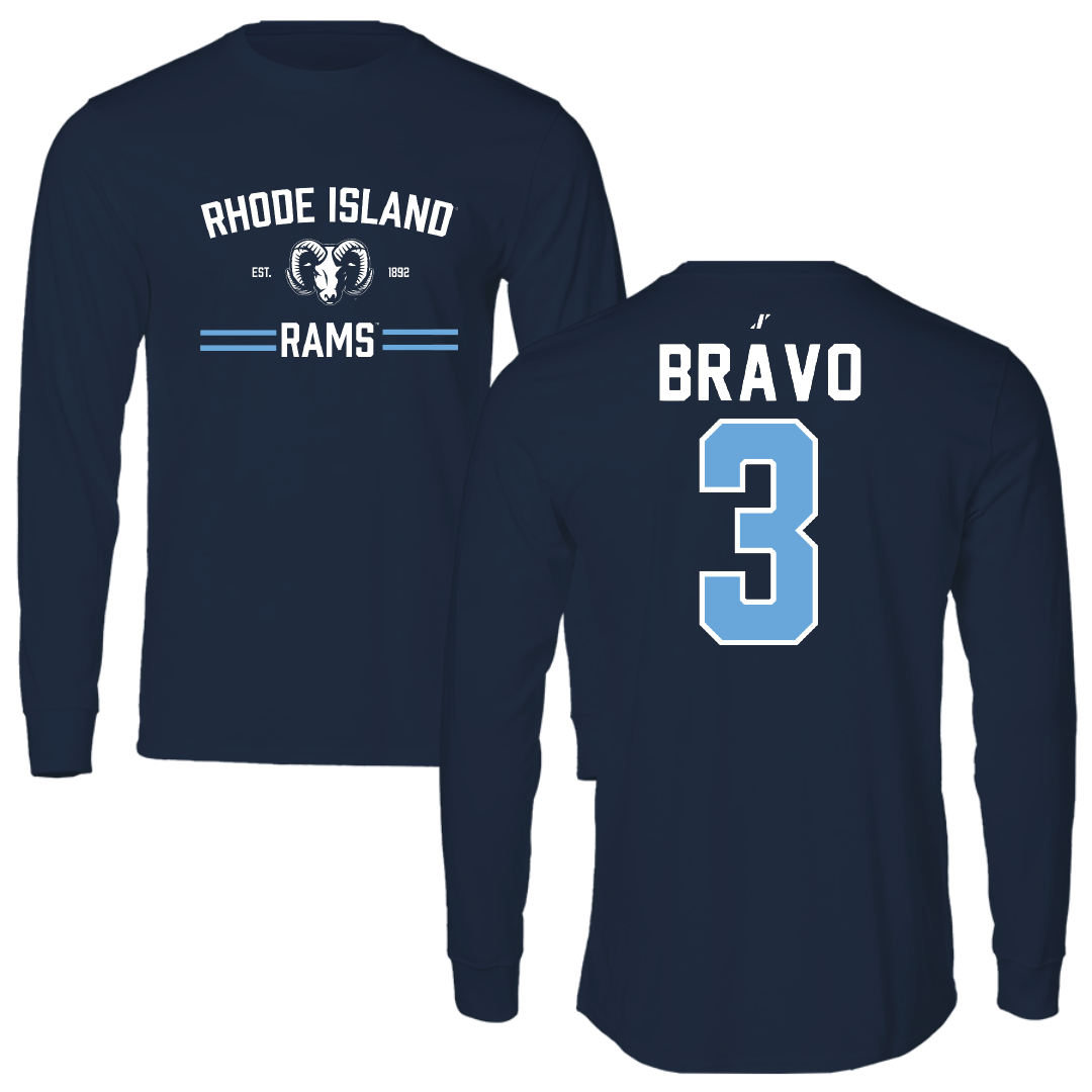 University of Rhode Island Lacrosse Navy General Long Sleeve - #3 Emma Bravo