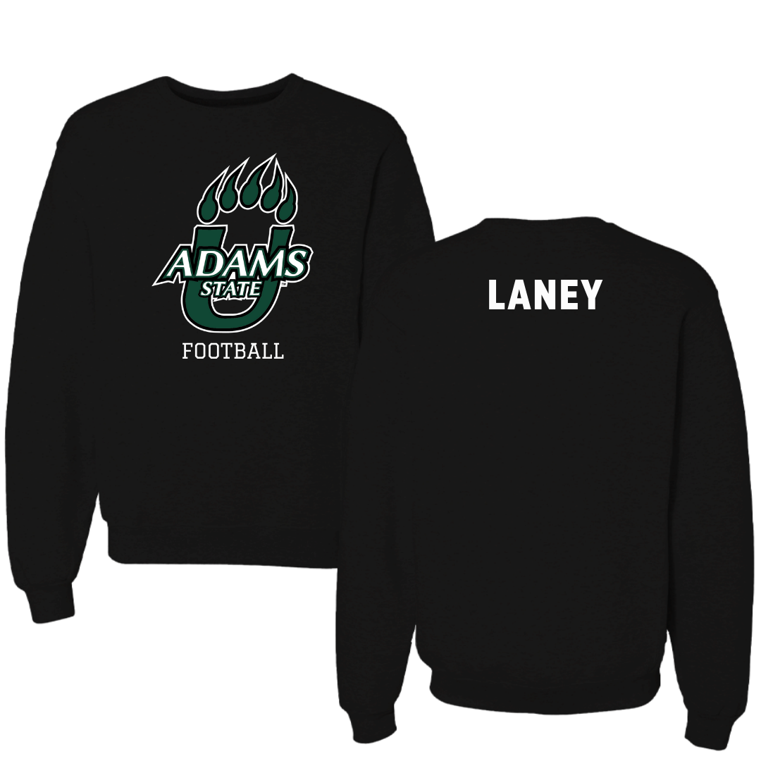 Adams State University Football Black State Crewneck - Daniel Laney