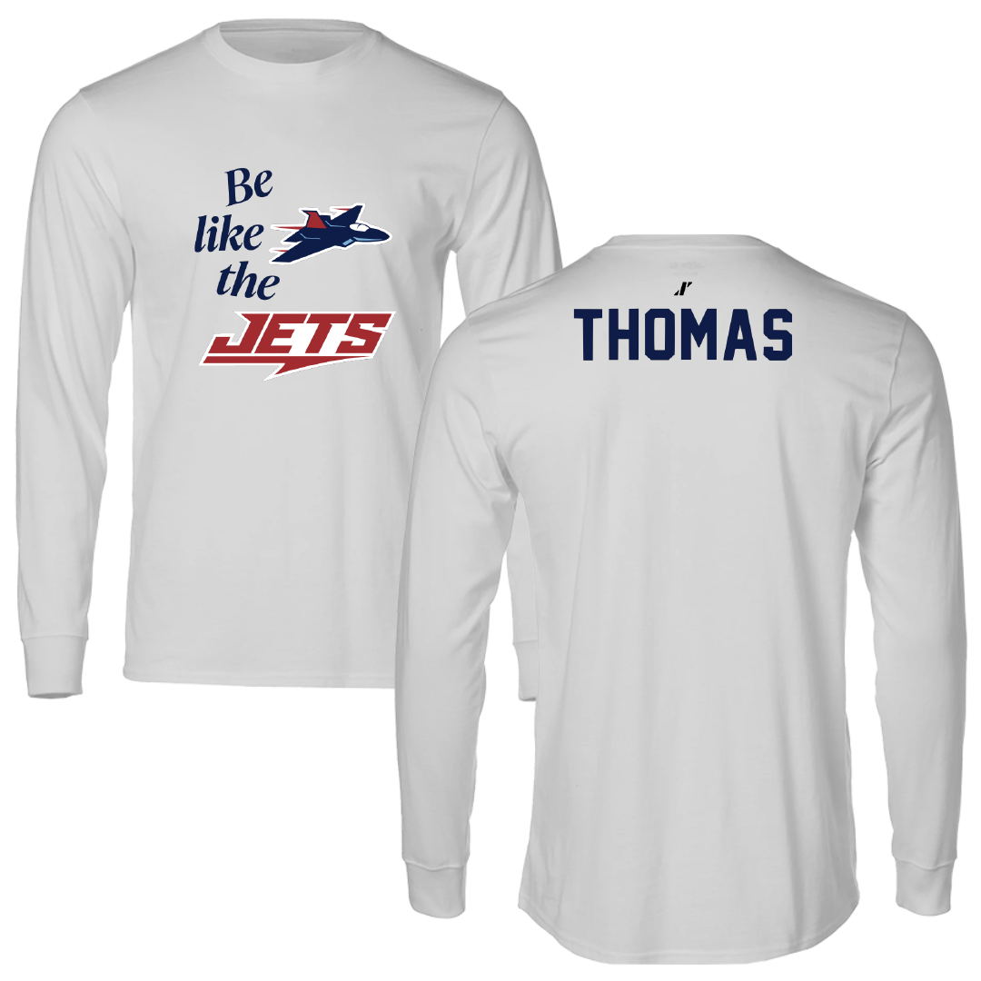 Newman University Cheer Light Gray Be Like Us Long Sleeve - Amaya Thomas