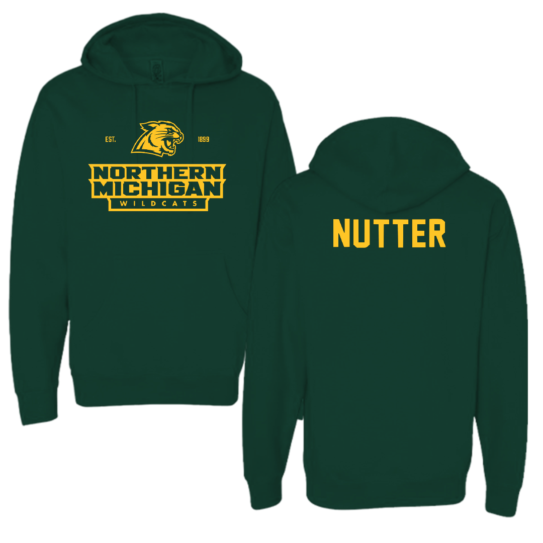 Northern Michigan University Greco-Roman Wrestling Forest Green General Hoodie - Aidan Nutter