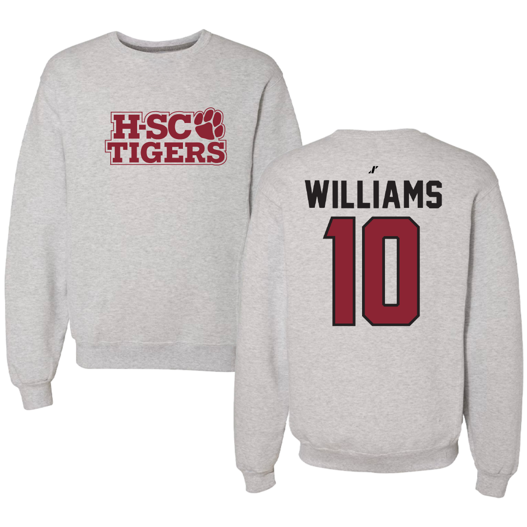 Hampden-Sydney College Baseball Light Gray Crewneck - #10 Jacob Williams