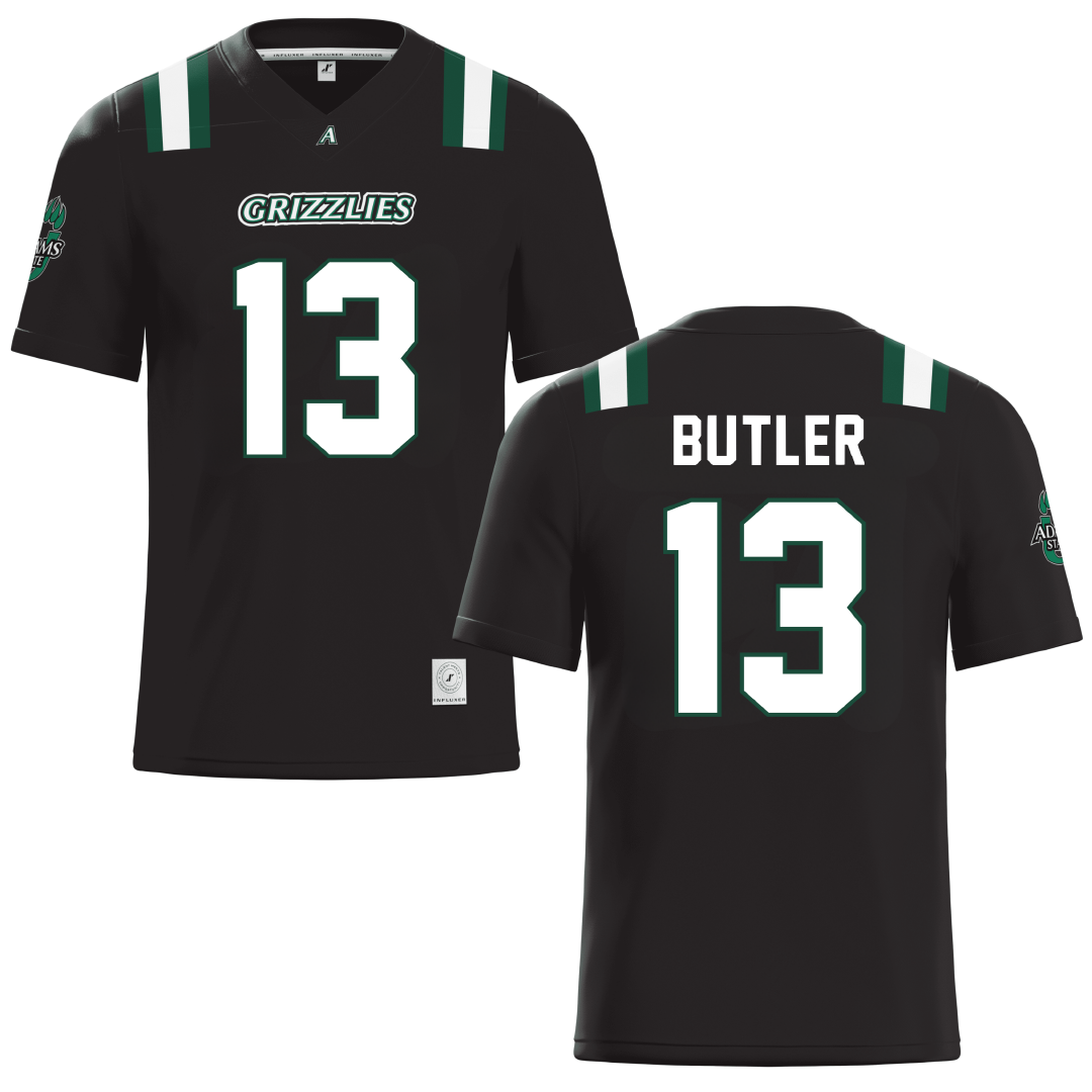 Adams State University Black Football Jersey - #13 Kyle Butler