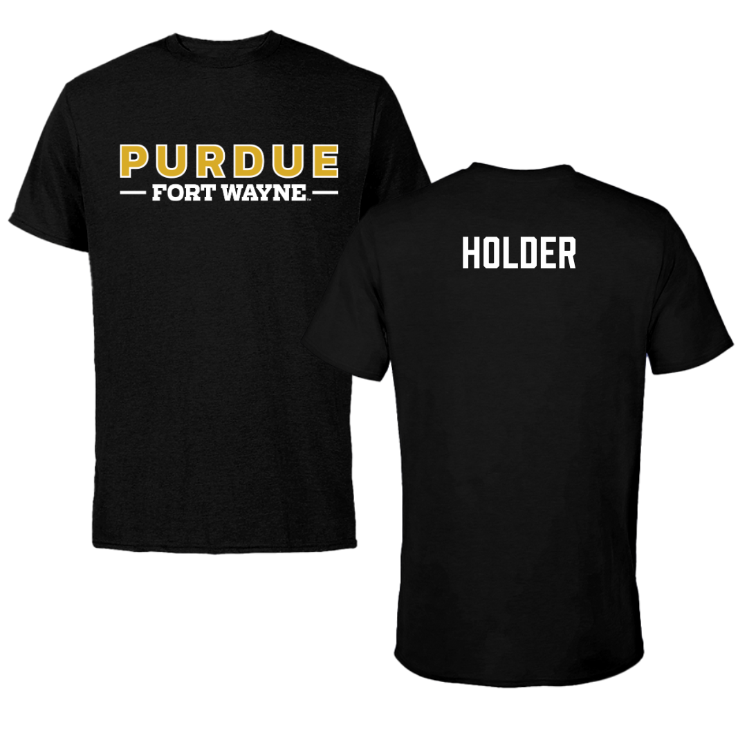 Purdue University-Fort Wayne Golf Black Performance Tee - Nick Holder