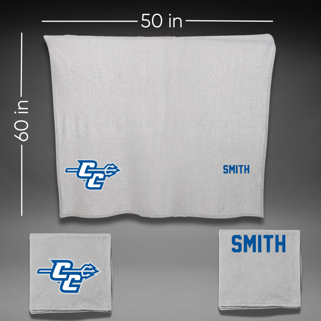 Central Connecticut State University TF and XC Gray Blanket - Stephen Smith