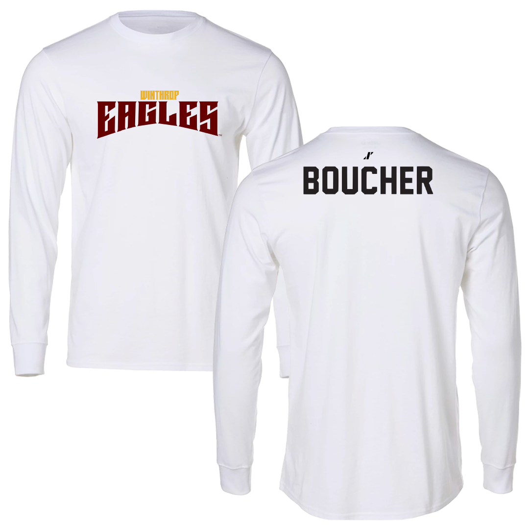 Winthrop University TF and XC White Classic Long Sleeve - Michael Boucher